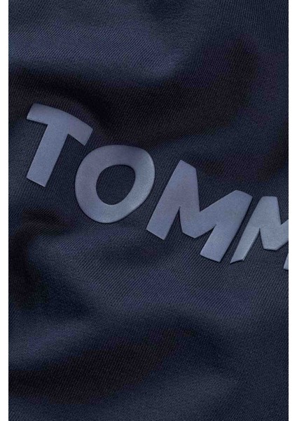 Erkek Cropped Fit Kapüşonlu Fermuarlı Sweatshirt - Lacivert modelleri