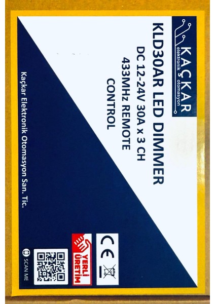 KLD30AR LED Dimmer 12-24V Dc 3X30A modelleri
