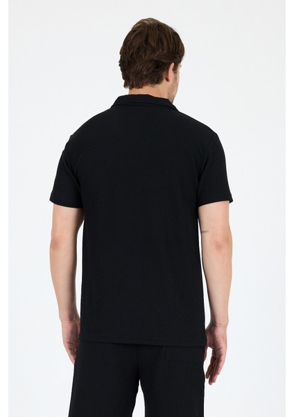 Erkek Kapris Polo Yaka Kısa Kollu T-Shirt – Rahat Kalıp, Nefes Alan Kumaş Erkek T-Shirt 7918 indirimleri