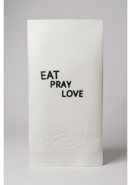 Eat Pray Love Baskılı Peçete 20 Adet