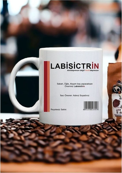 Hemşire, Doktor, Eczacı Bisiktirol Kupa Kahve Bardak Komik Hediyelik