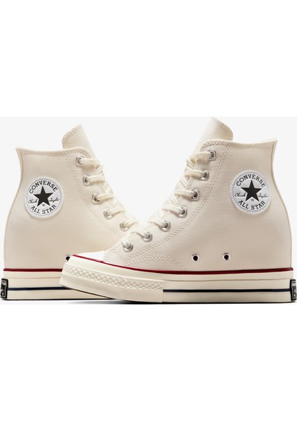 Chuck 70 Wedge Unisex Krem Platform SNEAKER.286