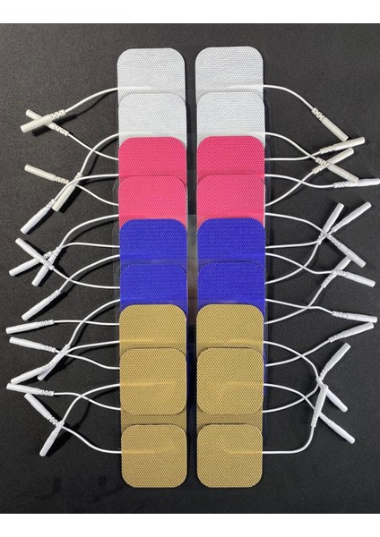 8 Paket, 16 Adet Pembe Tens Elektrod Pedi 5x5 cm Güçlendirilmiş Yapışkanlı Kumaş fiyatları