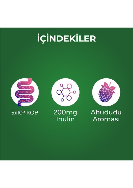 Probiyotik Mikroorganizma Içeren 10'lu Saşe Takviye Edici Gıda indirimleri