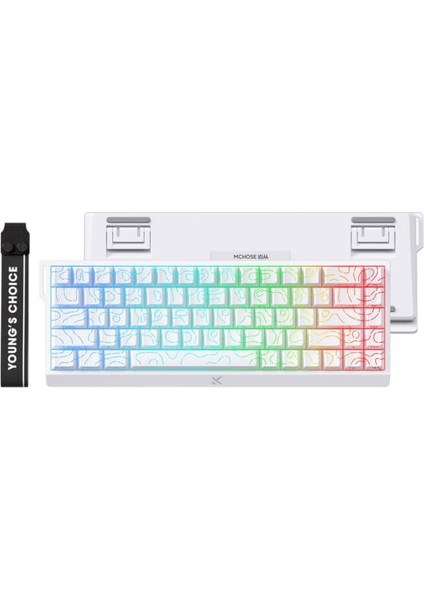 ACE68 E-Sport White Topographic %65 Hall Effect Uranus Manyetik Switch Esports Rgb Hotswap Mekanik Gaming Klavye (MC-ACE68-16) fiyatları