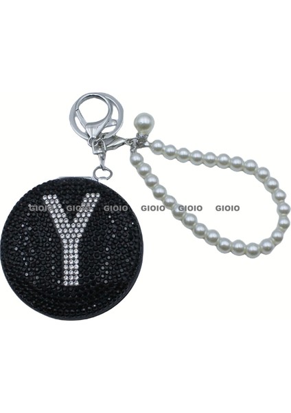 Gıoıo Yeni Mini Taşınabilir Kozmetik Ayna Kolye Anahtarlık Çanta Aksesuarları Kolye Dıy Anahtarlık (Yurt Dışından)