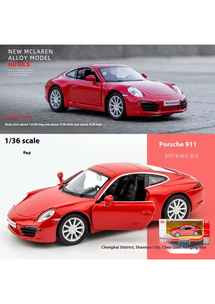Ovozı Porsche Alaşımlı Araba Modelleri Koleksiyonluk Süsler Hediyeler (Yurt Dışından)