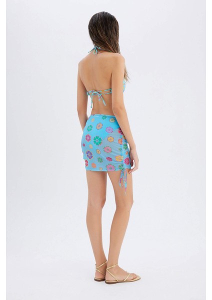 x Declara Çiçekli Tül Plaj Eteği C5795AX24HS