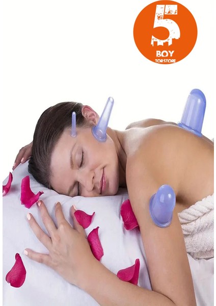 5 Boy Yüz ve Vücut Masaj Vakum Kupası, Güzel ve Sağlıklı Görünüm Için