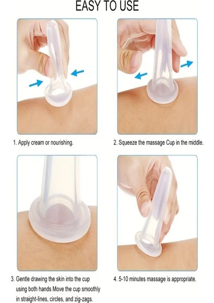 5 Boy Yüz ve Vücut Masaj Vakum Kupası, Güzel ve Sağlıklı Görünüm Için modelleri