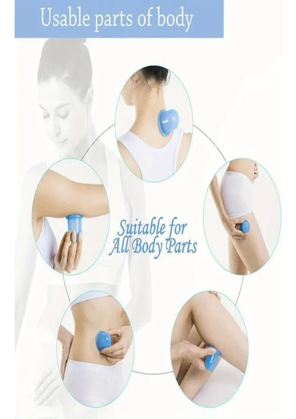 5 Boy Yüz ve Vücut Masaj Vakum Kupası, Güzel ve Sağlıklı Görünüm Için fırsatları