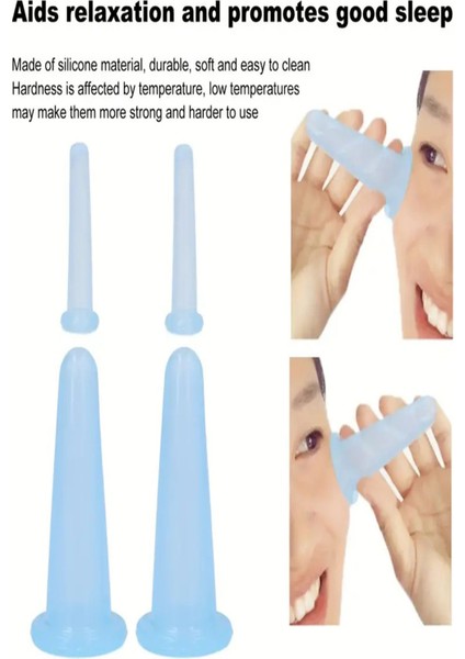 5 Boy Yüz ve Vücut Masaj Vakum Kupası, Güzel ve Sağlıklı Görünüm Için