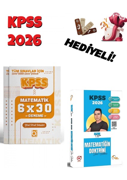 2026 Kpss Matematik Doktrini Soru Bankası ve Deneme Seti 2 Kitap