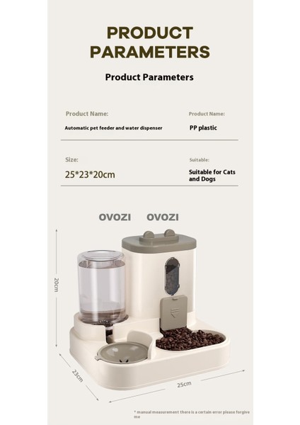 Ovozı Pet Otomatik Içme ve Besleme Cihazı (Yurt Dışından) fiyatları