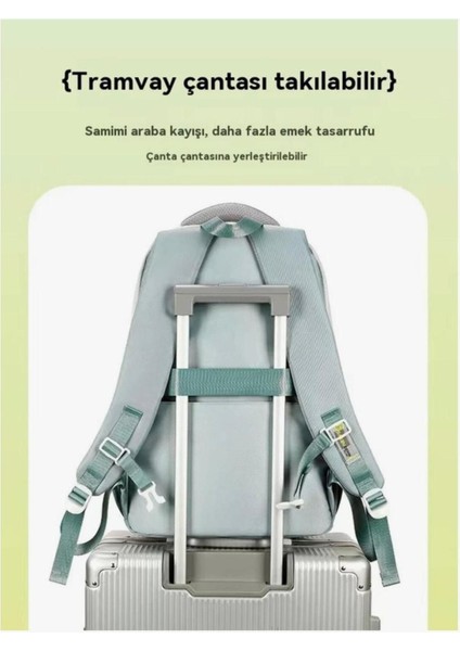 Kore Model Nice Bear Anahtarlıklı Renkli Okul Sırt Çantası fiyatları