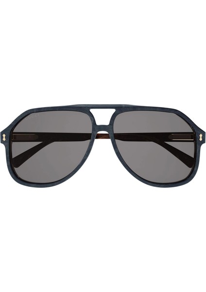 GG1042S 003 60-13 Unisex Kahverengi Damla Çerçeve Füme Mat Camlı Güneş Gözlüğü fiyatları