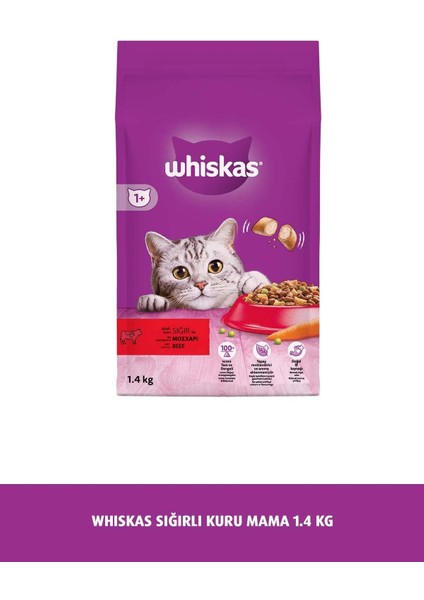 Whıskas Kuru Mama 1.4kg Sıgırlı
