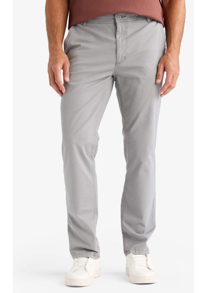 Kanvas Chino Pantolon Normal Kesim 4 Cepli Pamuklu Esnek Düz Paça C9440AX24AU