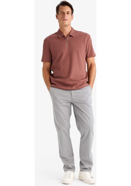 Kanvas Chino Pantolon Normal Kesim 4 Cepli Pamuklu Esnek Düz Paça C9440AX24AU