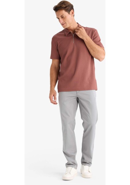 Kanvas Chino Pantolon Normal Kesim 4 Cepli Pamuklu Esnek Düz Paça C9440AX24AU