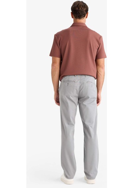 Kanvas Chino Pantolon Normal Kesim 4 Cepli Pamuklu Esnek Düz Paça C9440AX24AU