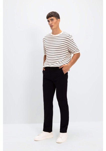 Kanvas Chino Pantolon Normal Kesim 4 Cepli Pamuklu Esnek Düz Paça C9440AX24AU