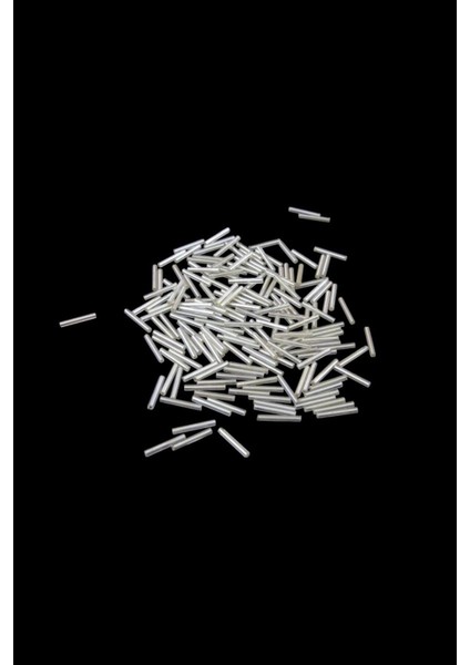 Açık Gümüş Uzun Boru 20 mm Boncuk 100 gr fiyatları