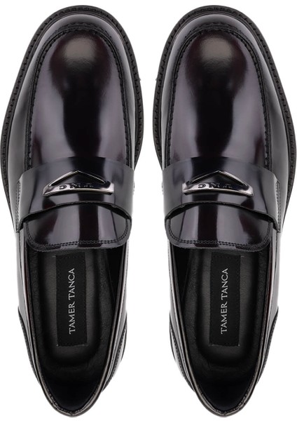 Erkek Hakiki Deri Bordo Loafer Ayakkabı 183 28855 Erk Ayk SK24-25 Bordo Acma indirimleri