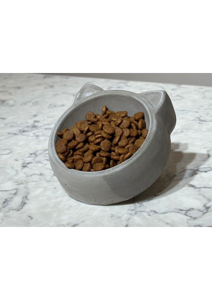 Beton Mama Kabı Kedi Köpek Mama Kabı