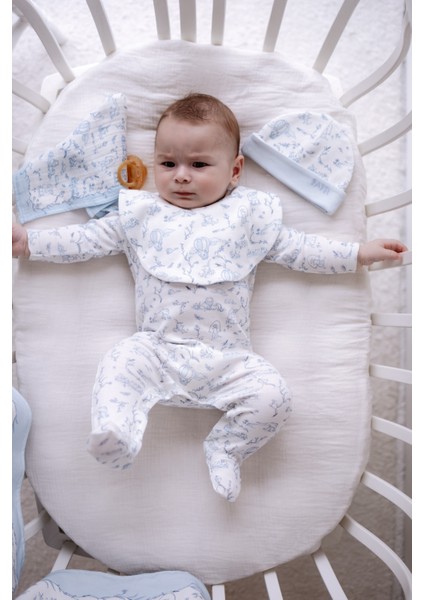 5'li Yenidoğan Seti - Toile De Jouy / Mavi fiyatları