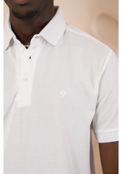 Örme Polo Yaka Regular Fit Pamuklu ve Likralı T-Shirt modelleri
