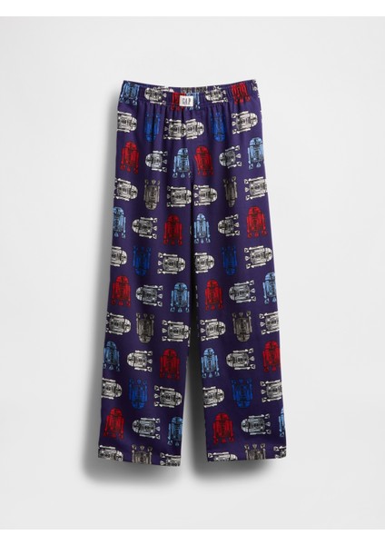 Erkek Çocuk Çok Renkli Geri Dönüştürülmüş Star Wars Flannel Pijama Altı