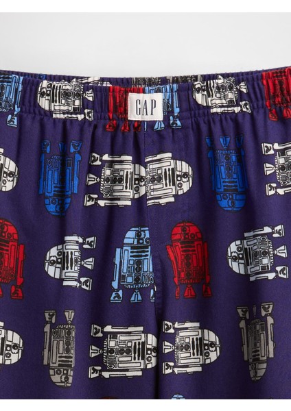 Erkek Çocuk Çok Renkli Geri Dönüştürülmüş Star Wars Flannel Pijama Altı fiyatları