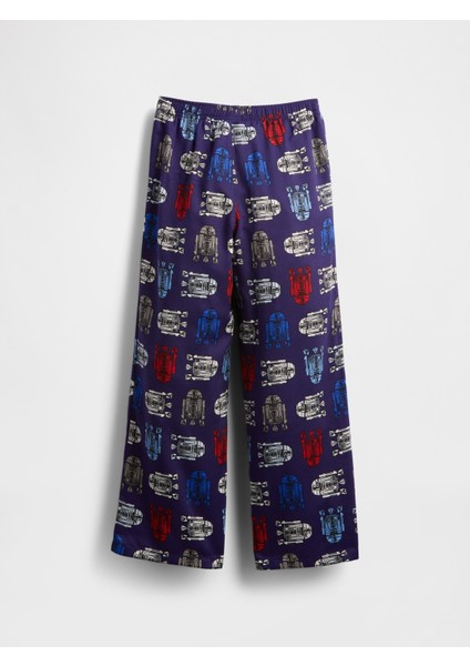 Erkek Çocuk Çok Renkli Geri Dönüştürülmüş Star Wars Flannel Pijama Altı modelleri
