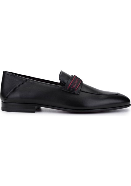 Valentıno Erkek Hakiki Deri Siyah Loafer Ayakkabı 667 20090 Erk Ayk Y23 Black