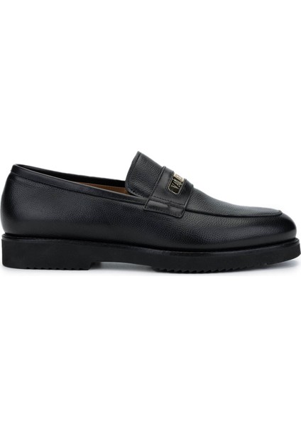 Valentıno Erkek Hakiki Deri Siyah Loafer Ayakkabı 667 20008 Erk Ayk Y23 Black