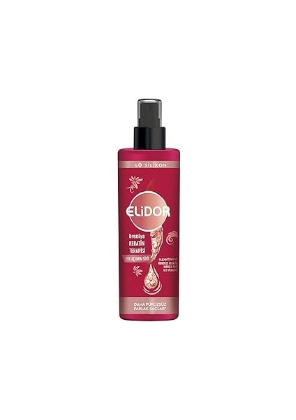 Sıvı Saç Bakım Sütü Brezilya Keratin Terapisi Hidrolize Keratin Marula Yağı Vitamini 200 ml