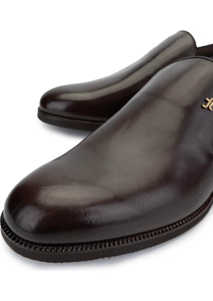 Erkek Hakiki Deri Kahverengi Loafer Ayakkabı 1047 8356 Erk Ayk SK24-25 Kahve Bfl modelleri