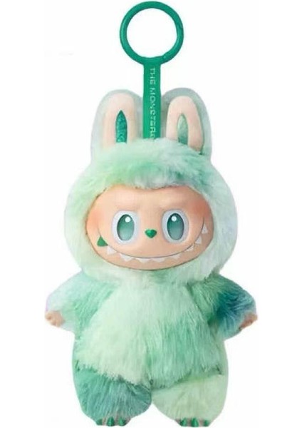 Kabarcık Kumaş Labubu3.0 Üç Nesil Peluş Bebek Vinil Sevimli Bebek Moda Sevimli Kutu Bebek Green