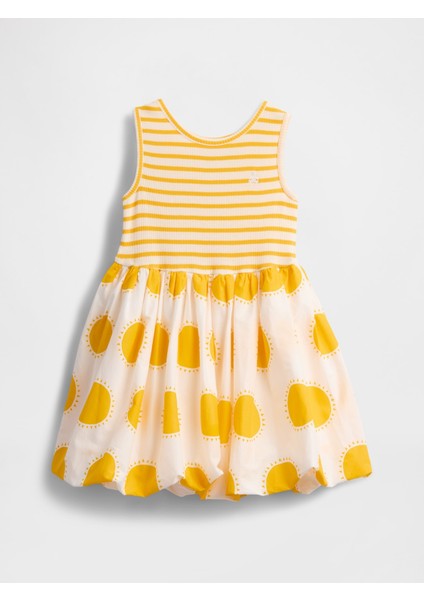 Kız Bebek Sarı Balon Elbise modelleri