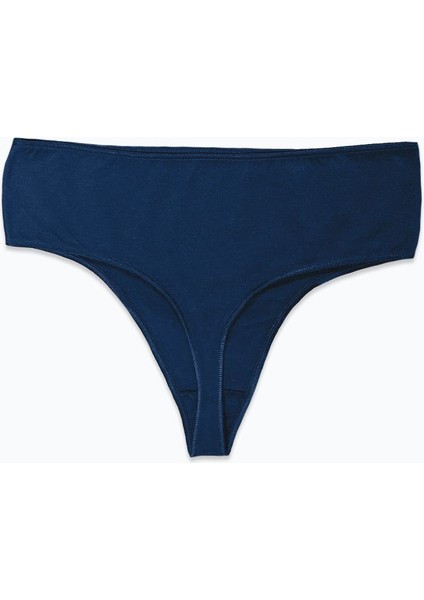 Kadın Bordo Gri Lacivert 6 Lı Paket Modal Yüksek Bel String Tanga 6M178