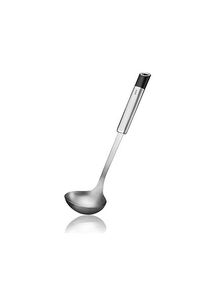 Gefu Ladle Primeline, L 33,5 Cm, B 9 Cm, Gümüş/siyah