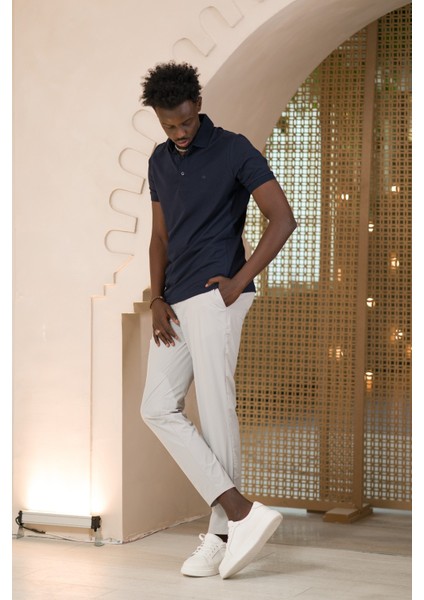 Örme Polo Yaka Regular Fit Pamuklu ve Likralı T-Shirt fırsatları