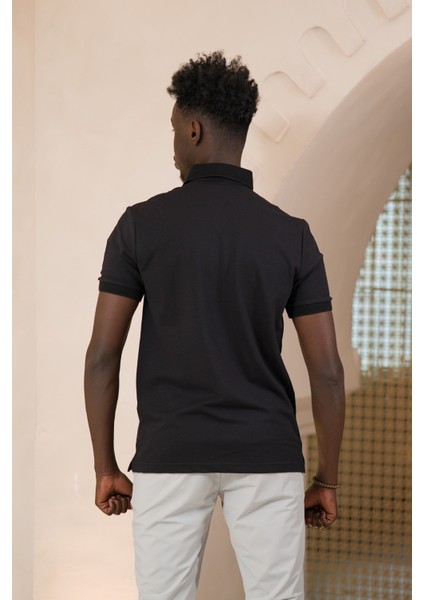 Örme Polo Yaka Regular Fit Pamuklu ve Likralı T-Shirt fiyatları