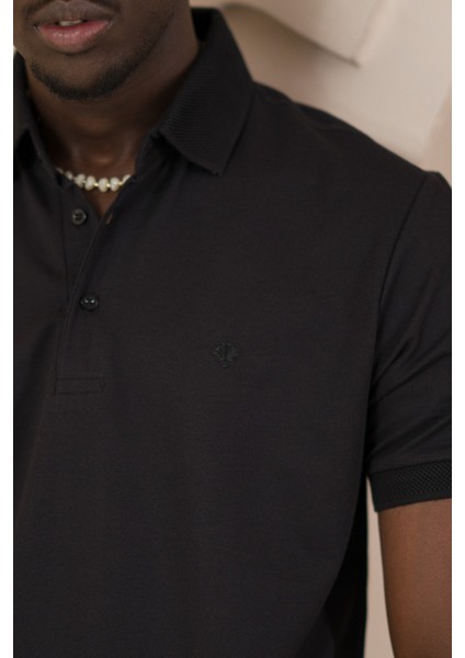 Örme Polo Yaka Regular Fit Pamuklu ve Likralı T-Shirt modelleri