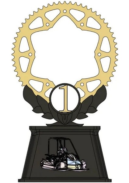 Flexıs We Make It Possıble For You Go Kart Ödül Kupası 25 cm Hediyelik Ödül Kupası