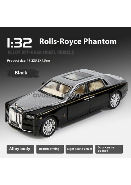 Ovozı Rolls Royce Alaşımlı Araba Modeli Koleksiyonluk Süs Hediyesi (Yurt Dışından)