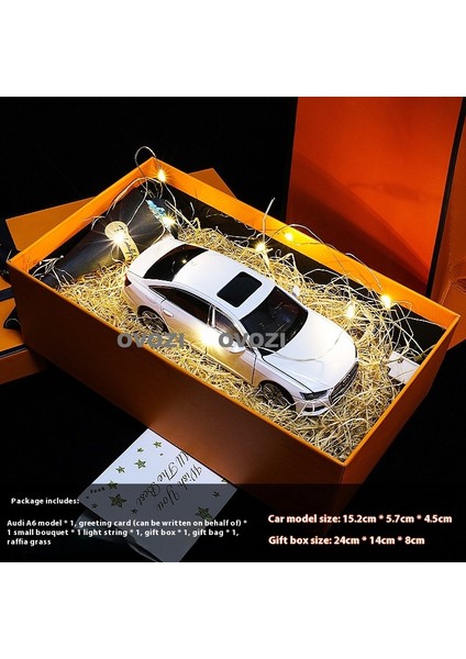 Ovozı Audi Alaşımlı Araba Modeli Koleksiyon Süsü Hediyesi (Yurt Dışından)
