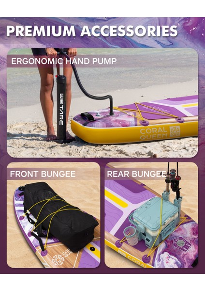 Coral Queen Purple Şişme Stand-Up Paddle Board