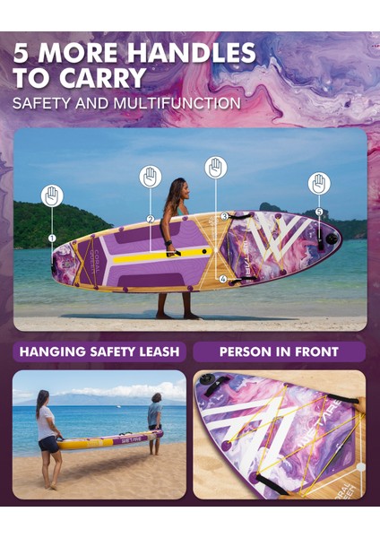 Coral Queen Purple Şişme Stand-Up Paddle Board